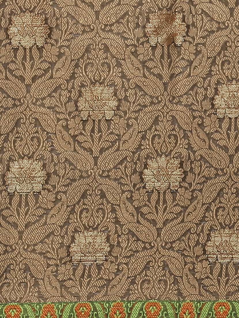 jacquard woven saree with blouse - 17375009 -  Standard Image - 2