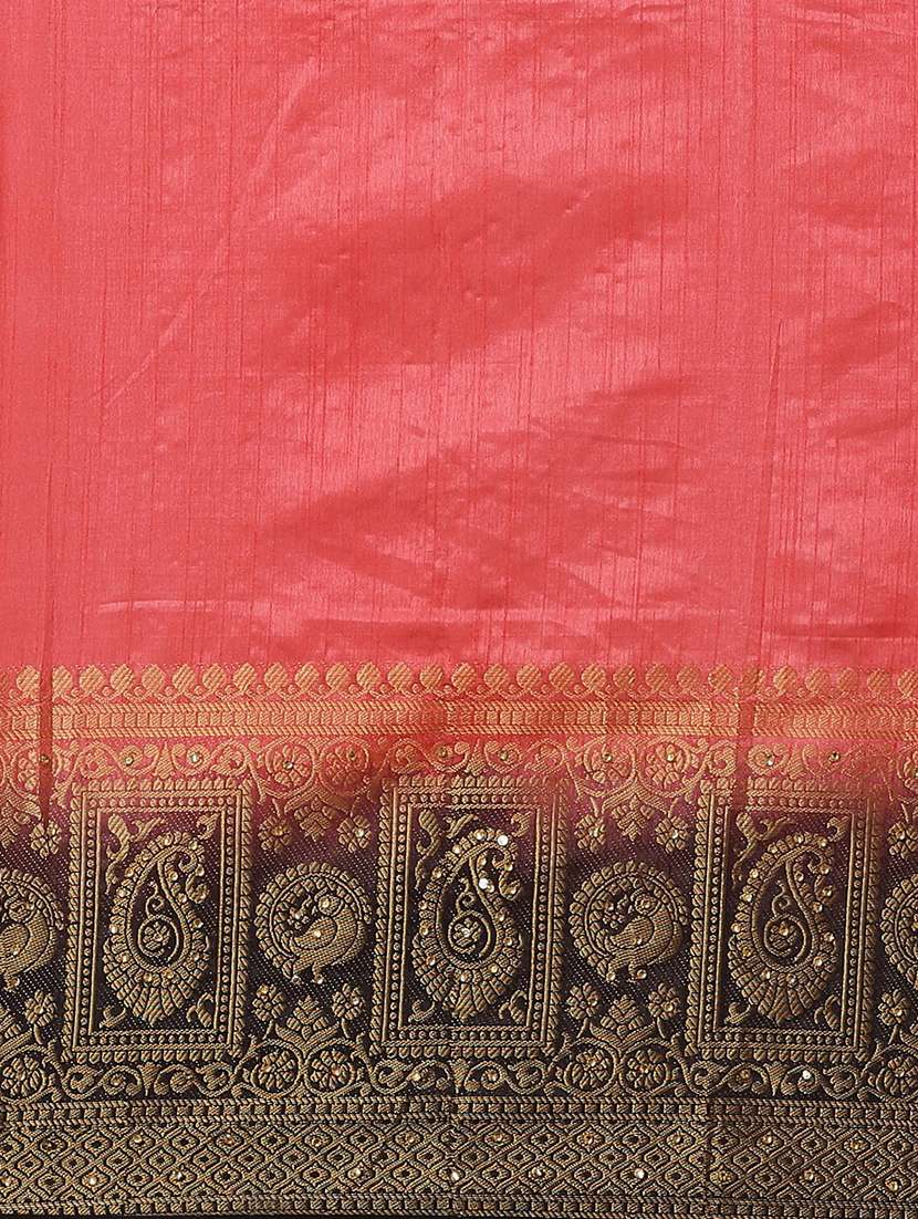 women's self design peach colored saree - 17375173 -  Standard Image - 2