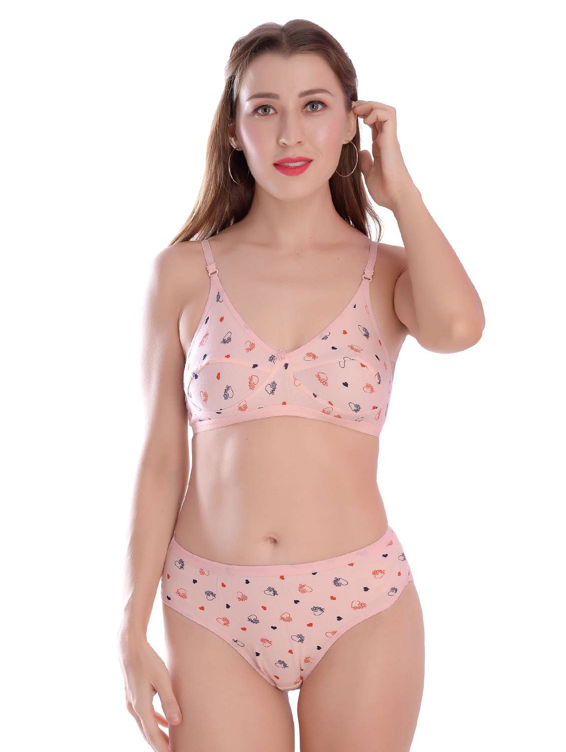 floral bra and panty set 