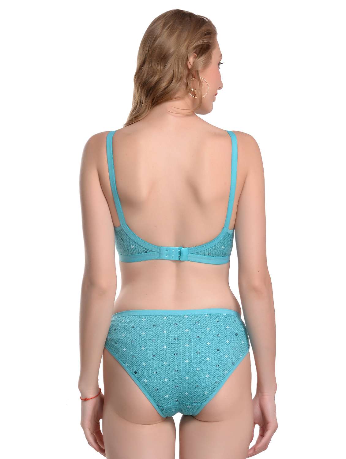 blue cotton bras and panty set - 17376269 -  Standard Image - 2