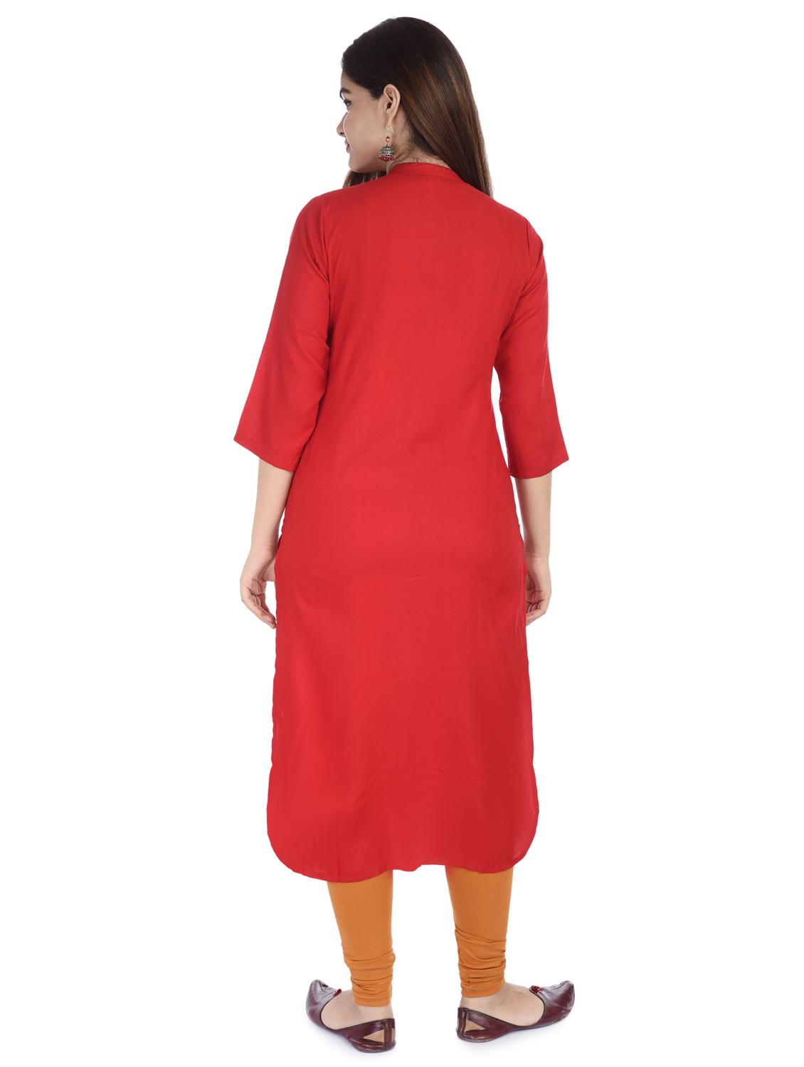 women's straight kurta - 17376918 -  Standard Image - 2