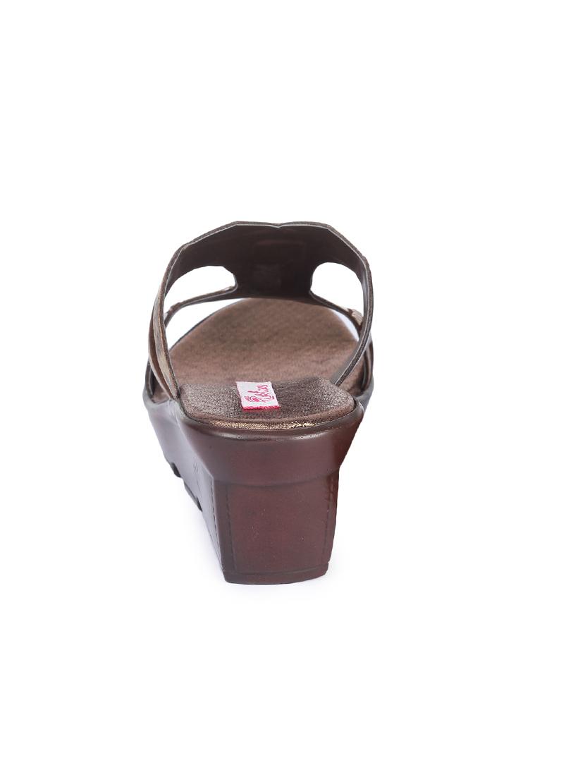 copper slip on sandals - 17377031 - Standard Image - 2