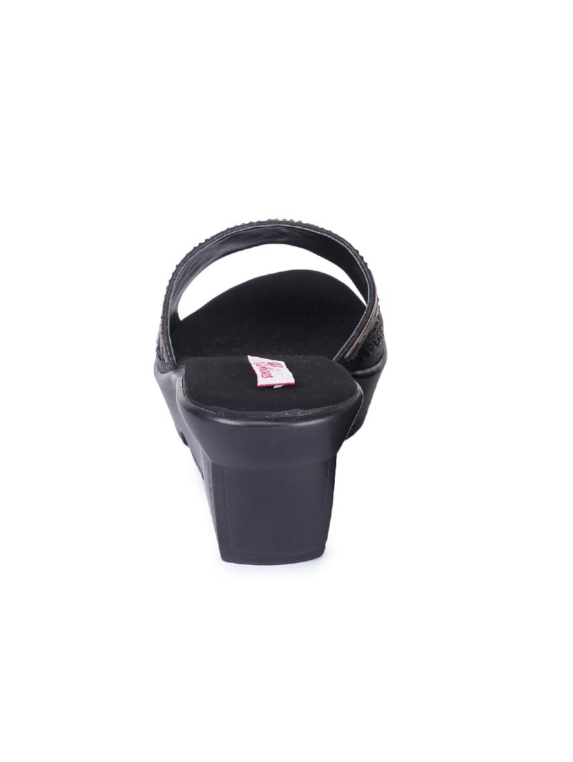 black slip on wedges - 17377035 - Standard Image - 2