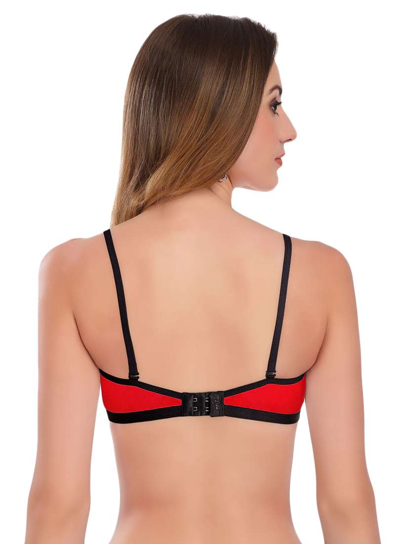 detachable strap contrast piped bra  - 17380300 -  Standard Image - 2