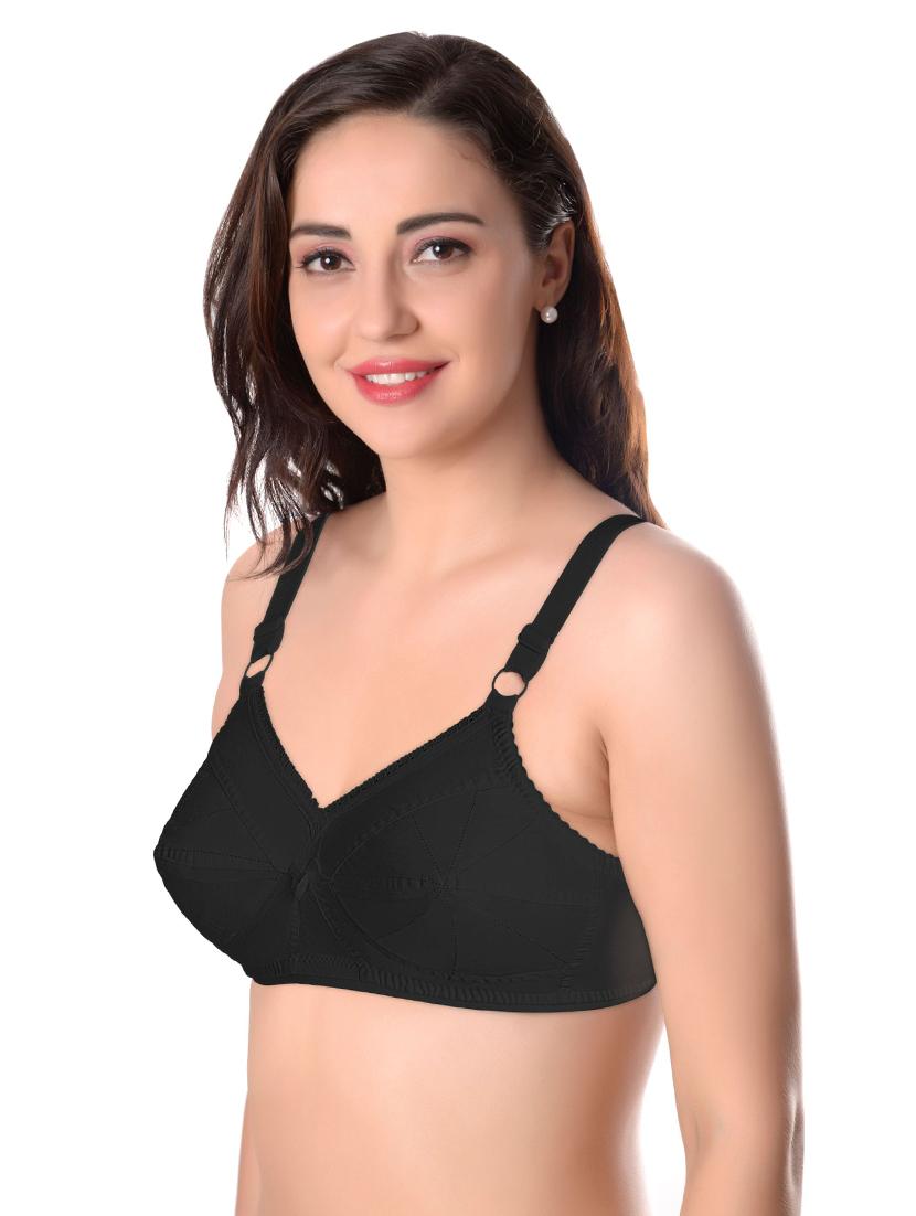 set of 3 bow patch regular bra - 17380328 - Standard Image - 2