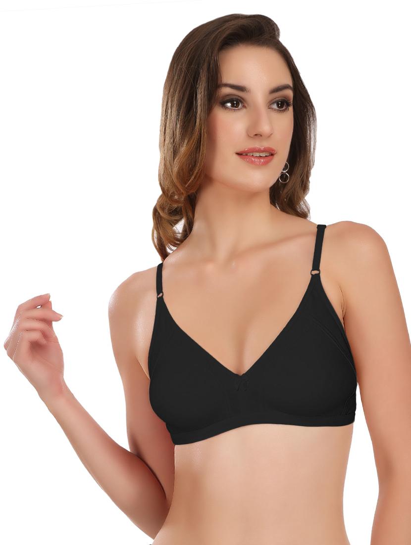 set of 2 bow patch t-shirt bra - 17380333 - Standard Image - 2