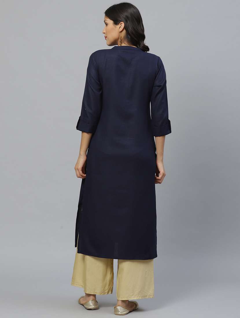 women's straight kurta - 17380716 -  Standard Image - 2