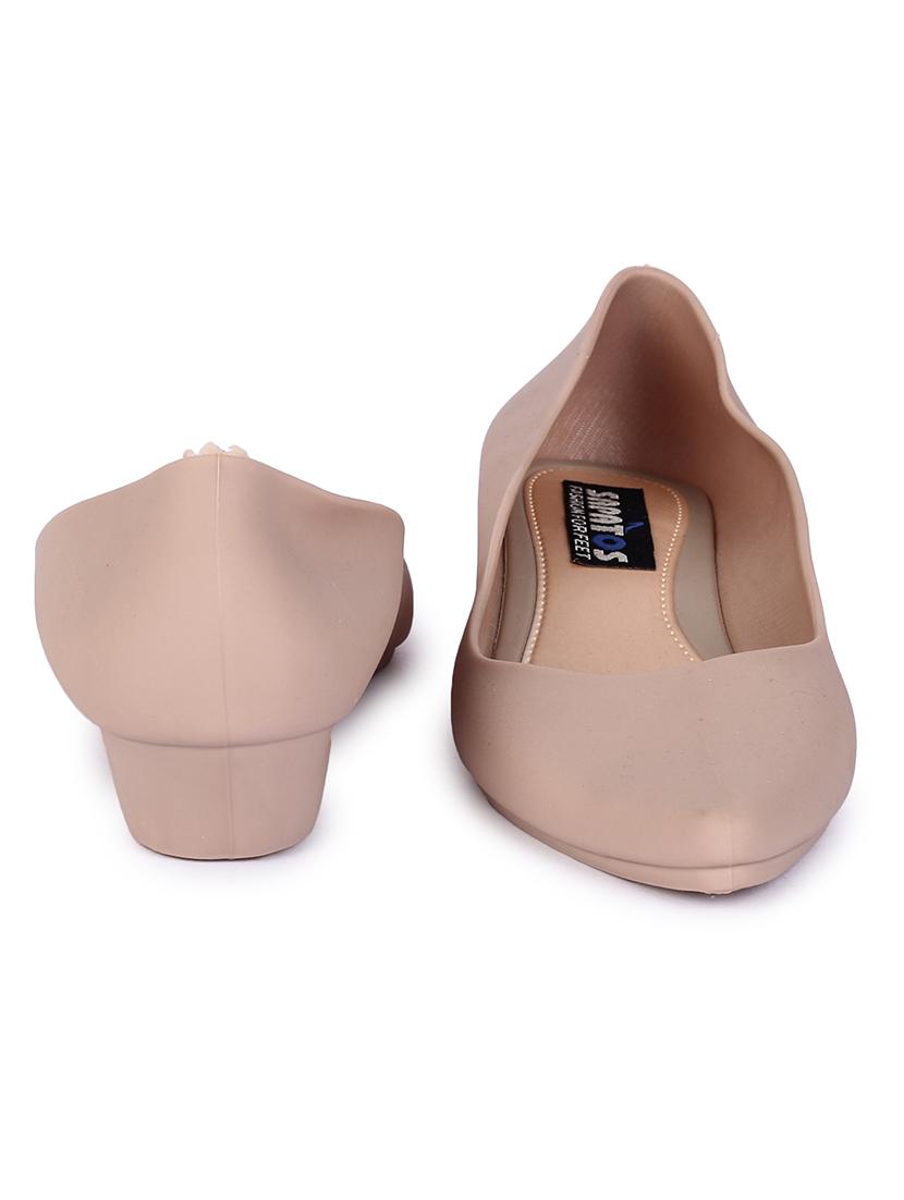 beige rubber slip on ballerina - 17381814 - Standard Image - 2