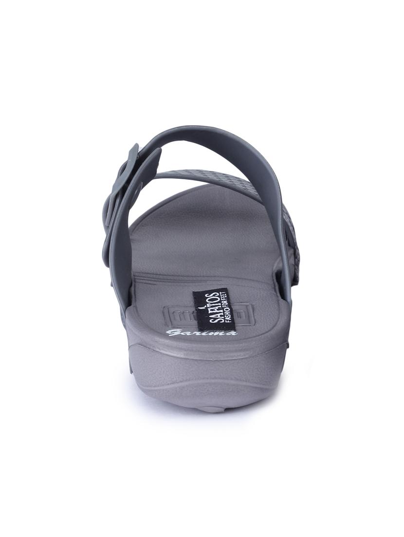 grey slip on sandals - 17381861 - Standard Image - 2