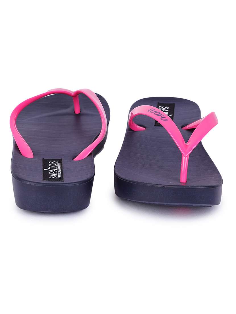navy slip on flip flop - 17381917 - Standard Image - 2