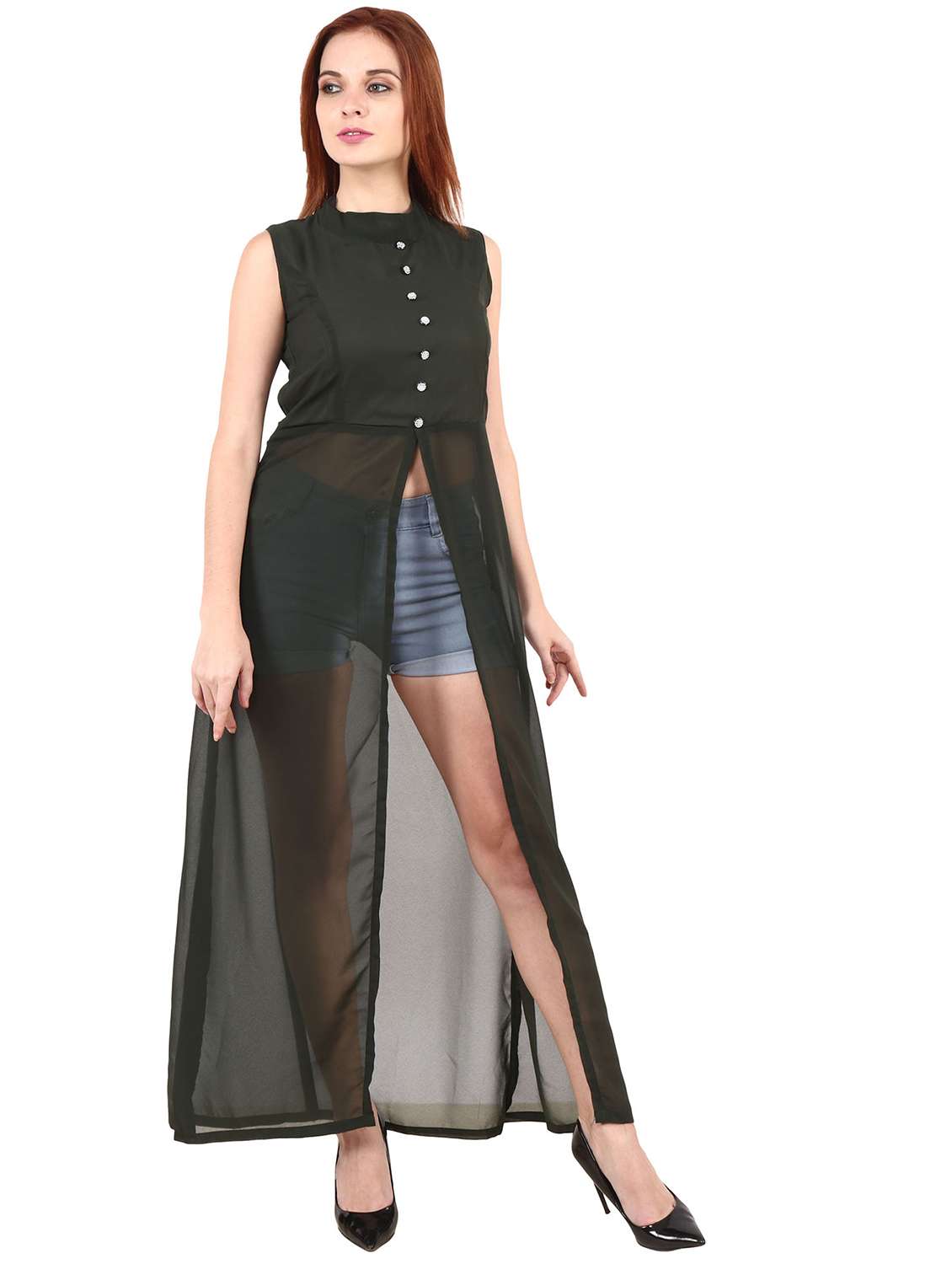 tie back belted tunic