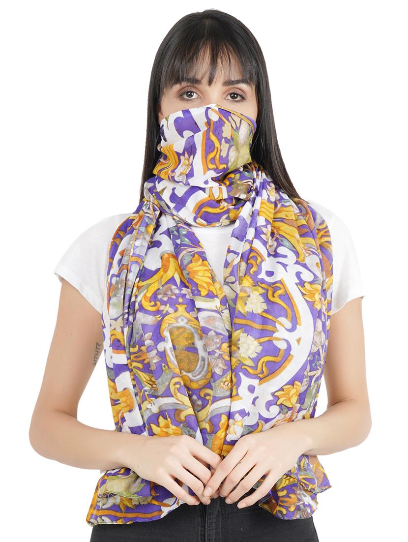 multi colored viscose stole - 17388483 - Standard Image - 2