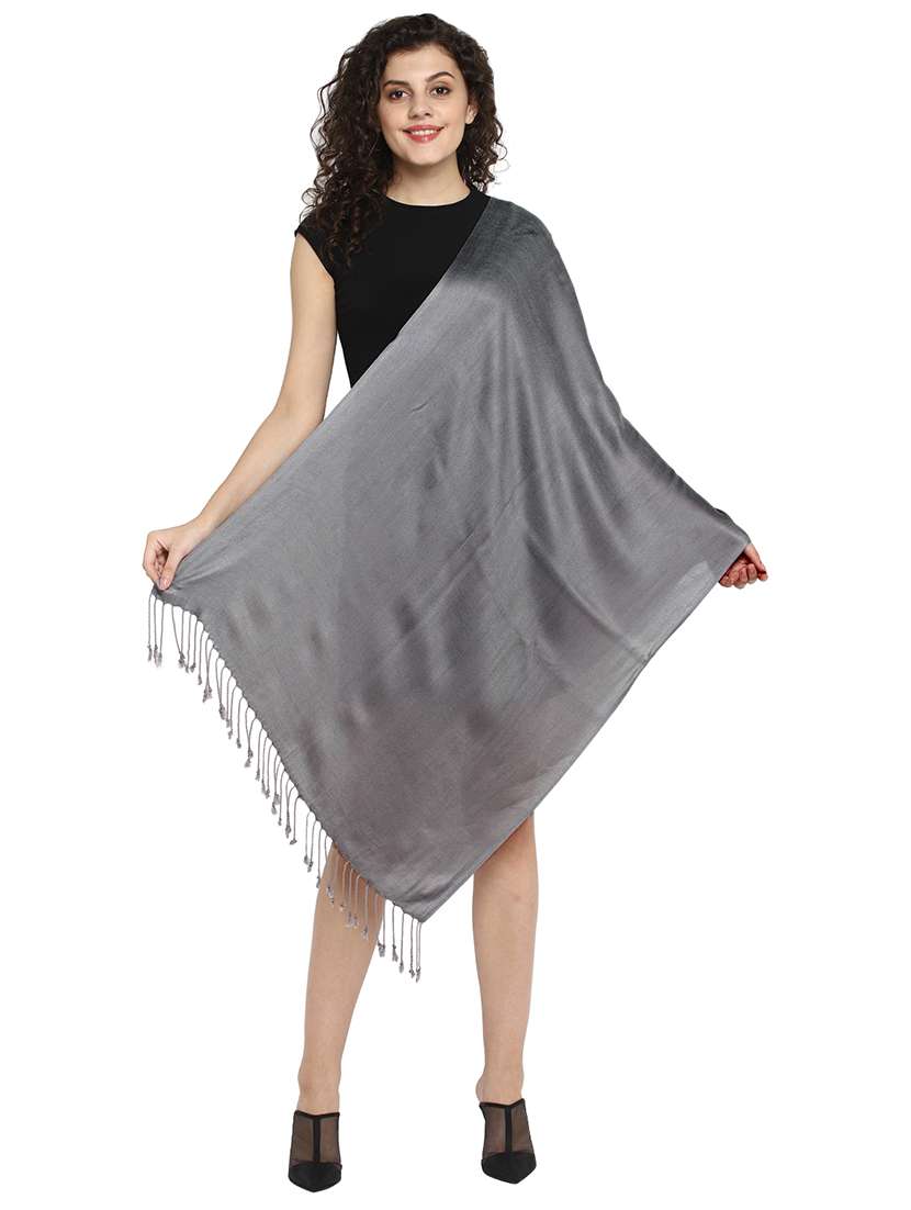 grey viscose stole - 17388498 -  Standard Image - 2