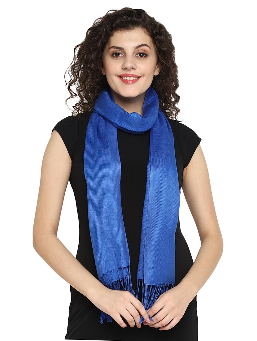 blue viscose stole