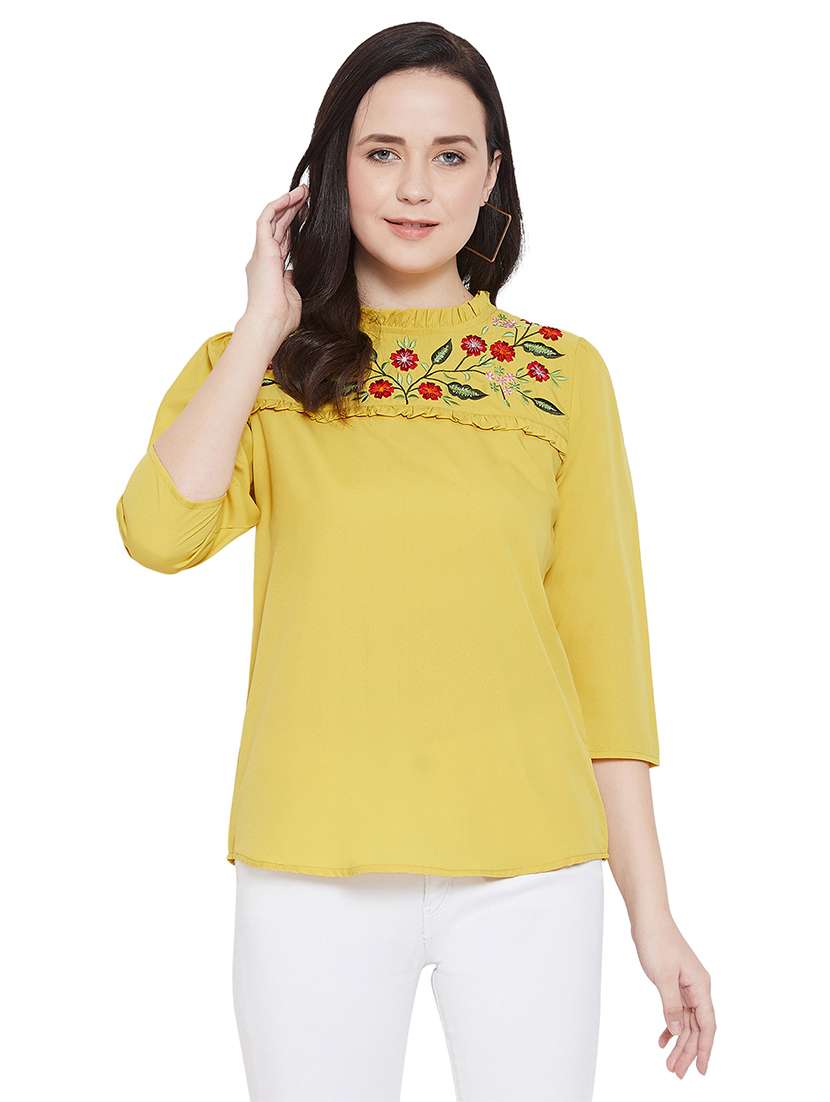 women's a line round neck top