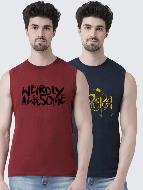 multi colored printed t-shirts combo - 17389925 - Standard Image - 0