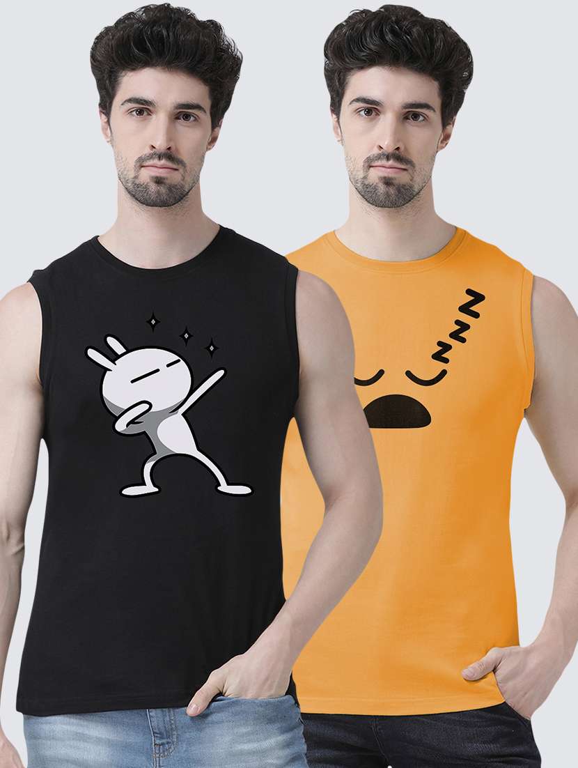 men pack of 2 sleeveless t-shirt