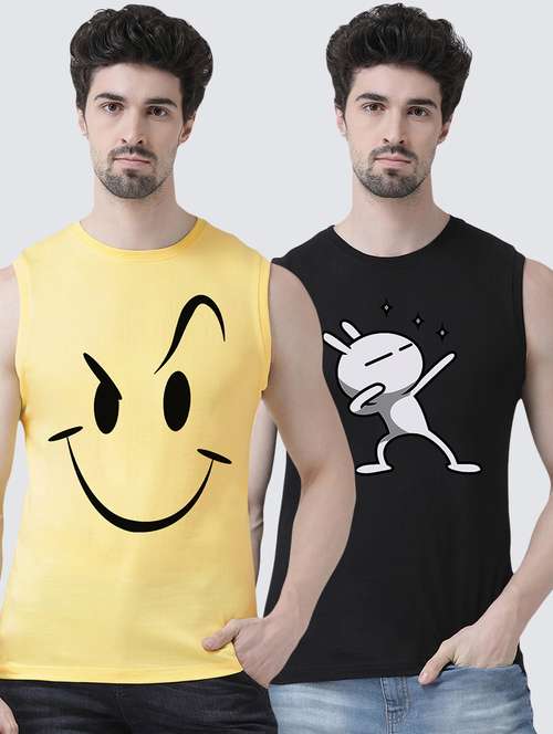 multi colored printed t-shirts combo - 17390138 - Standard Image - 0