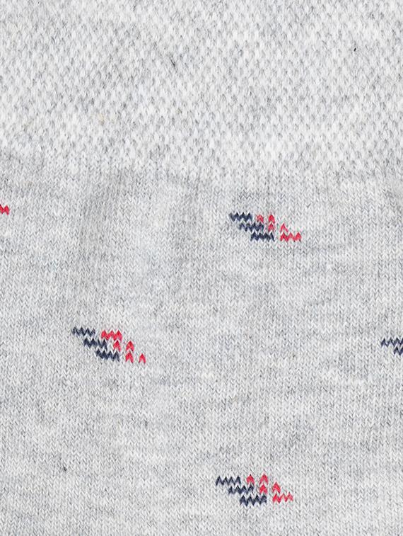 grey cotton ankle length sock - 17391421 - Standard Image - 2