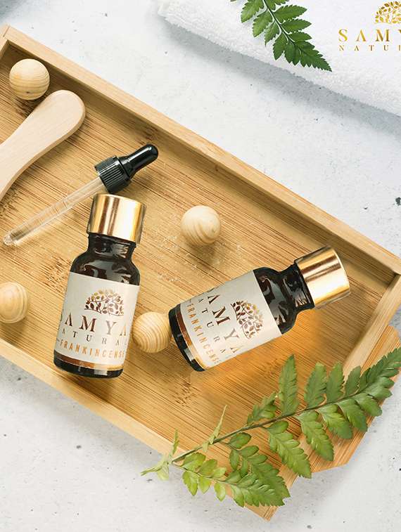 samyak naturals frankincense essential oil - natural and therapeutic grade - 15ml