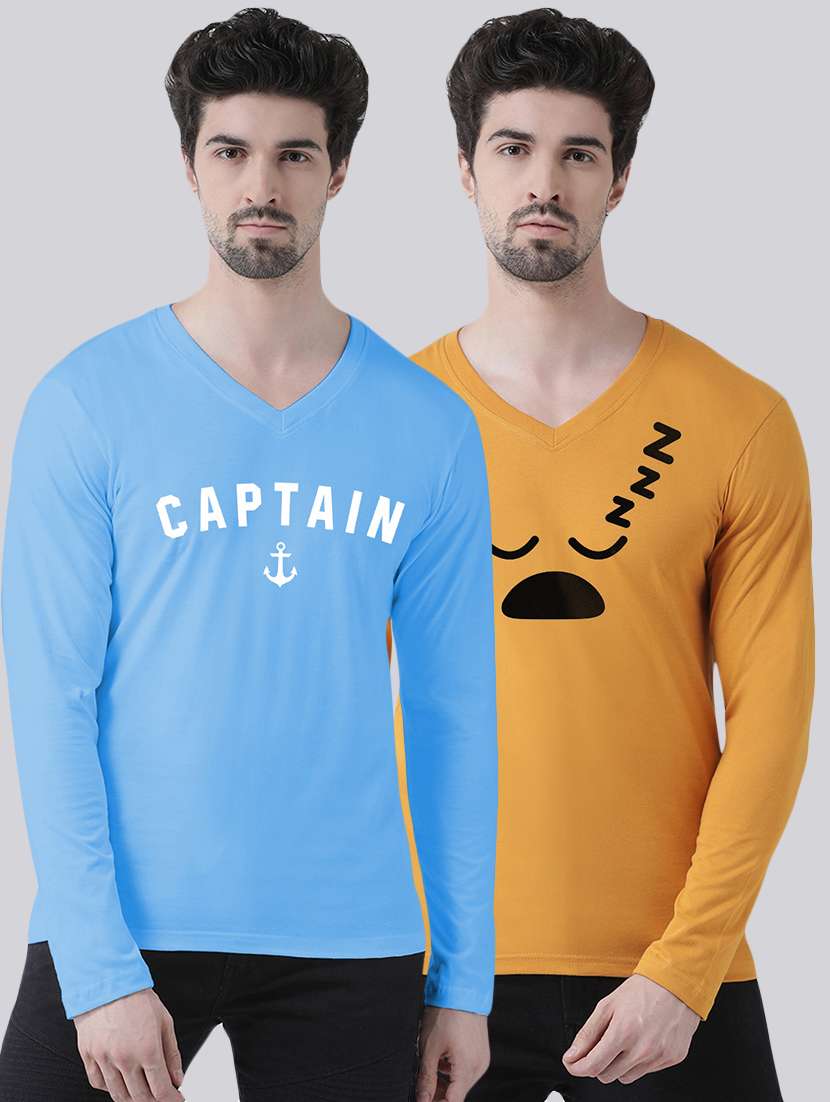 multi colored printed t-shirts combo