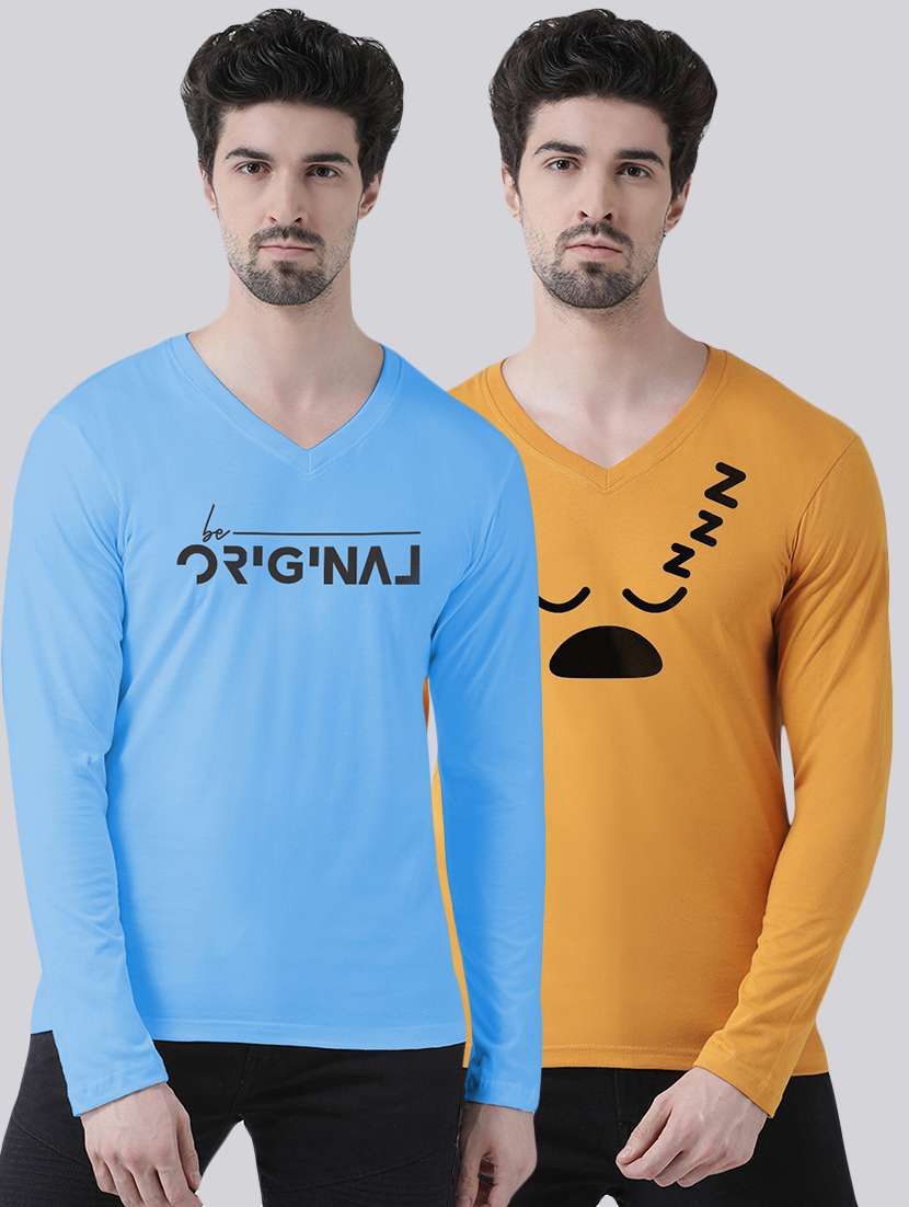 multi colored printed t-shirts combo