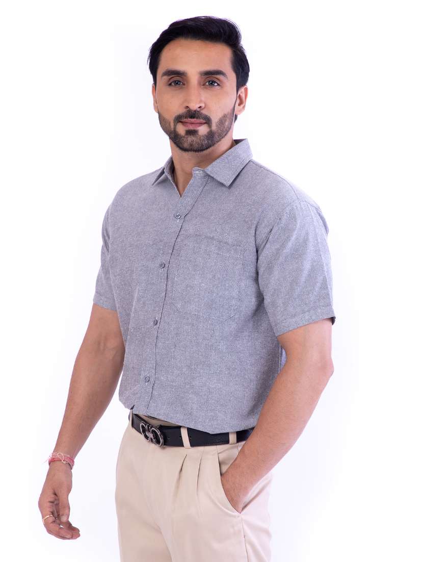 Mens Solids Formal Shirt - 17392511 -  Standard Image - 2