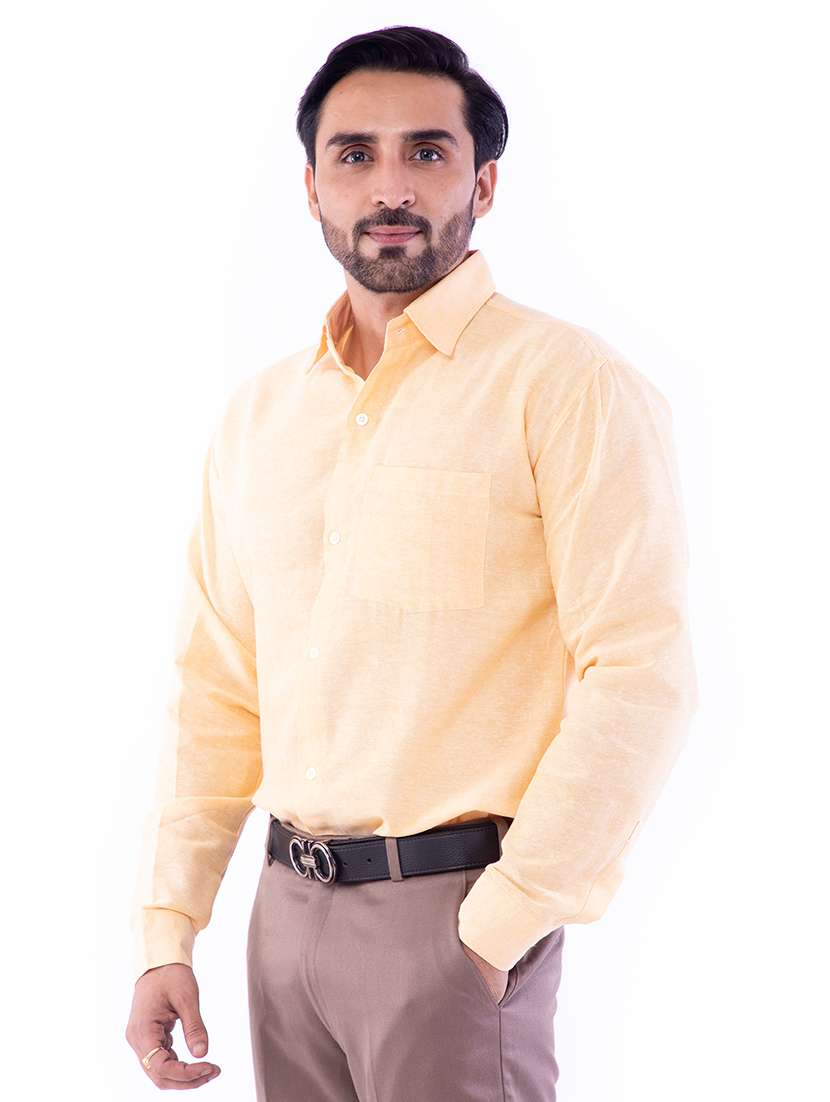 mens melange casual shirt