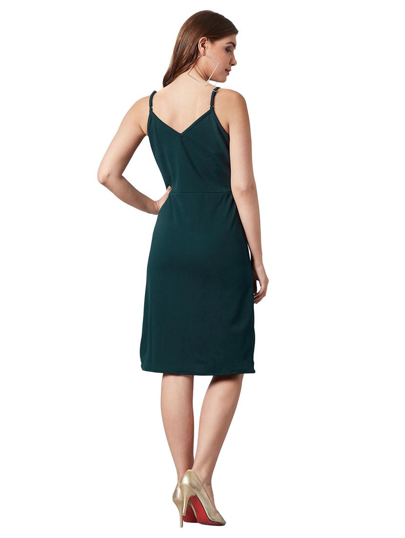 women's asymmetric solid dress - 17394462 - Standard Image - 2
