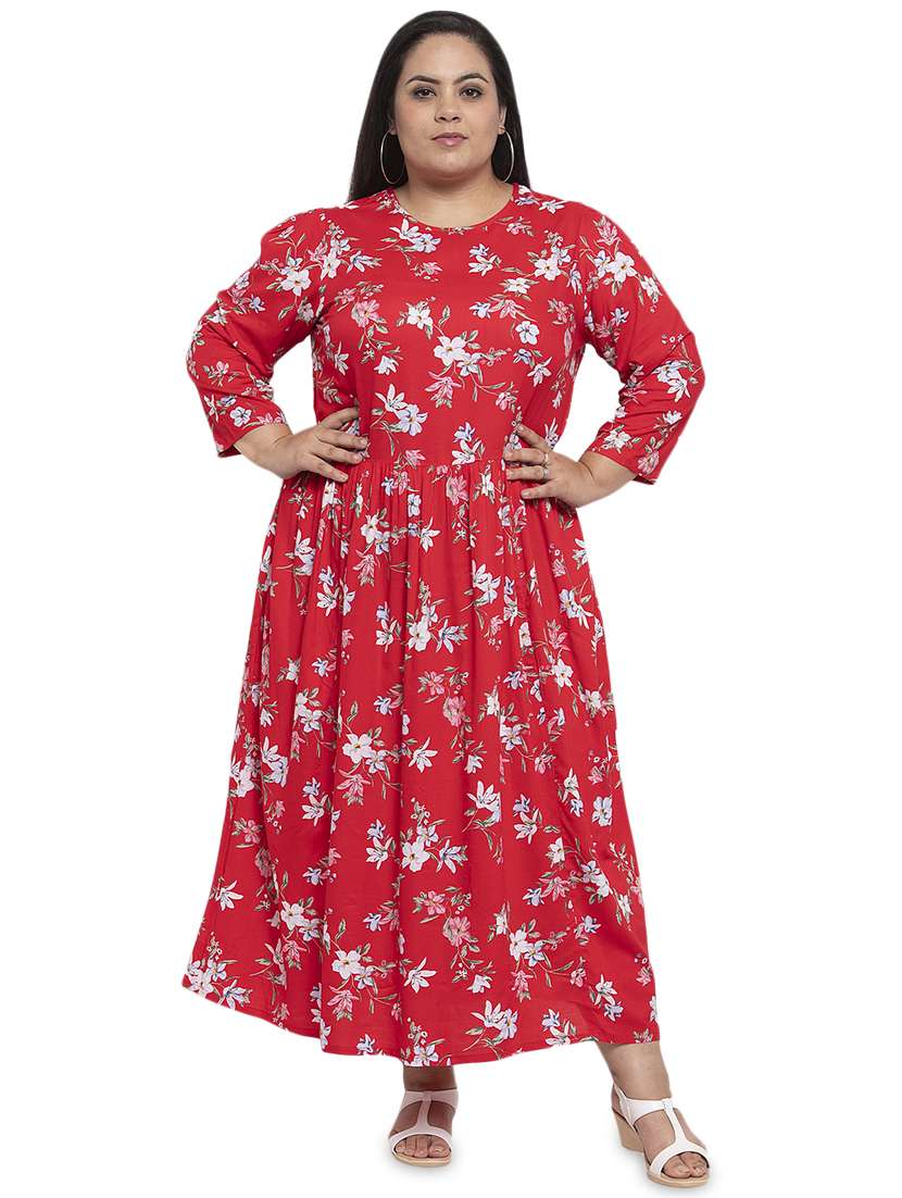 women's fit & flare floral dress