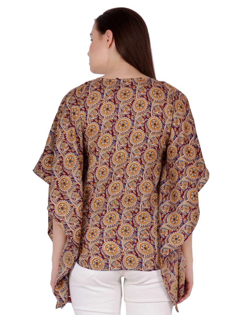 notch neck floral tunic - 17396003 - Standard Image - 2