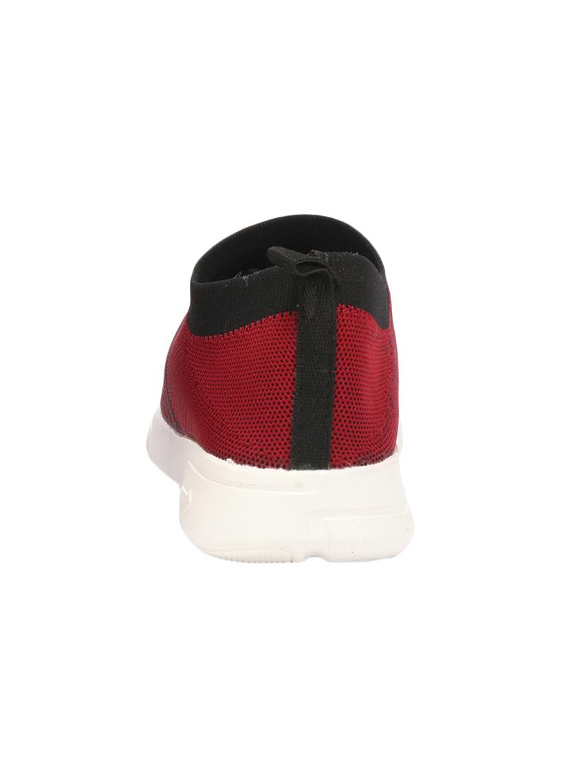 red synthetic slip on casual shoes - 17396392 -  Standard Image - 2