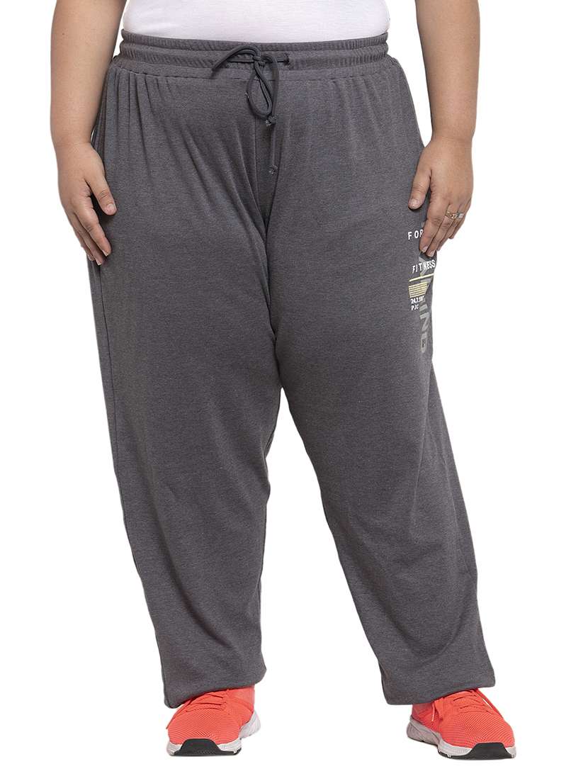 drawstring waist track pants 