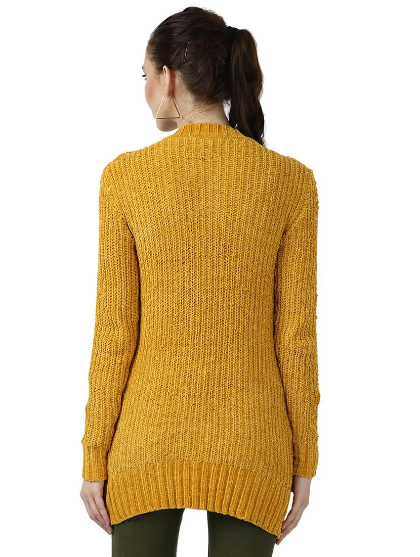 front open woolen shrug - 17396532 - Standard Image - 2