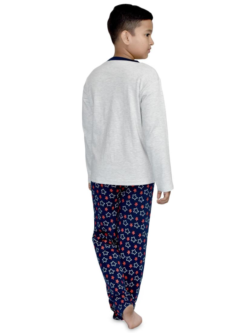 grey cotton pyjama set nightwear - 17397089 - Standard Image - 2