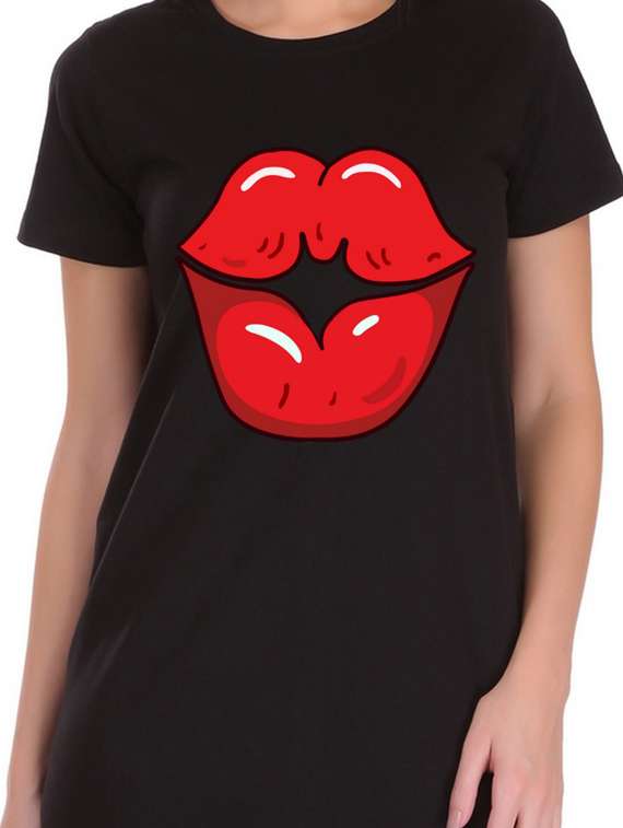 round neck printed t-shirt dress - 17397308 - Standard Image - 2