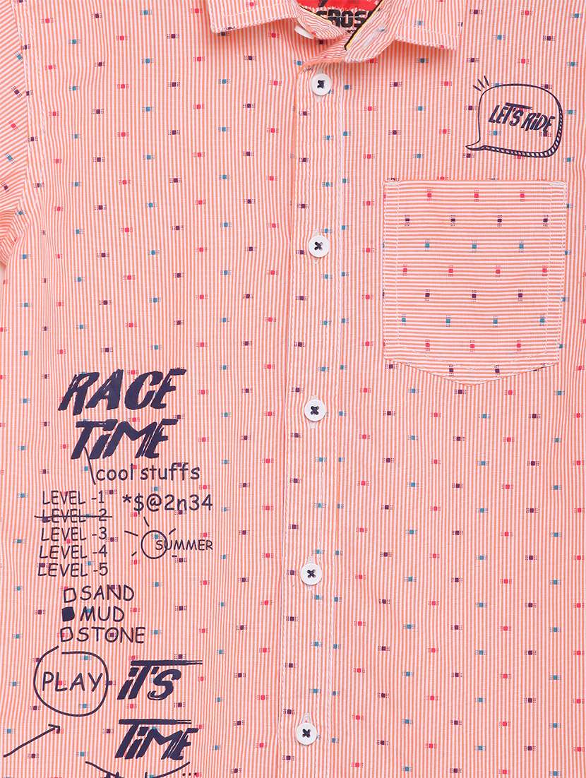 orange cotton shirt - 17397872 -  Standard Image - 2