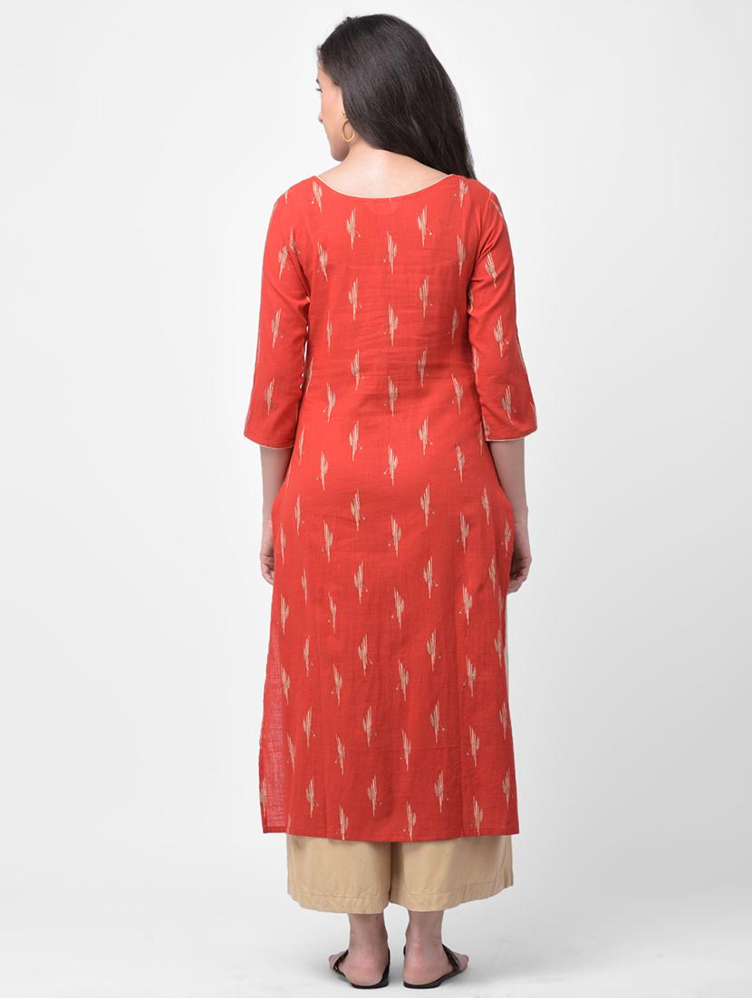 women's straight kurta - 17398509 - Standard Image - 2