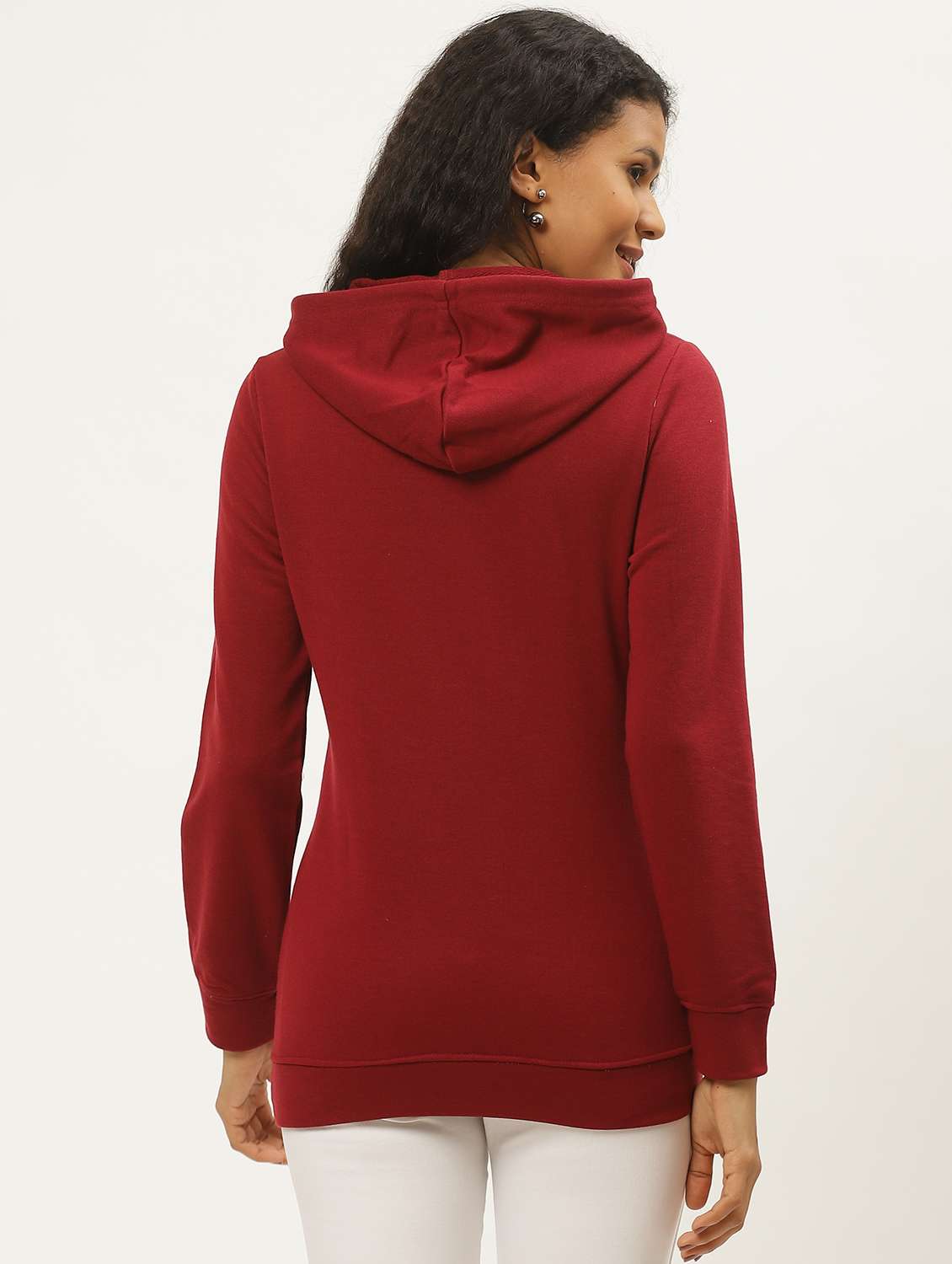 hooded neck fleece sweatshirt - 17398747 - Standard Image - 2