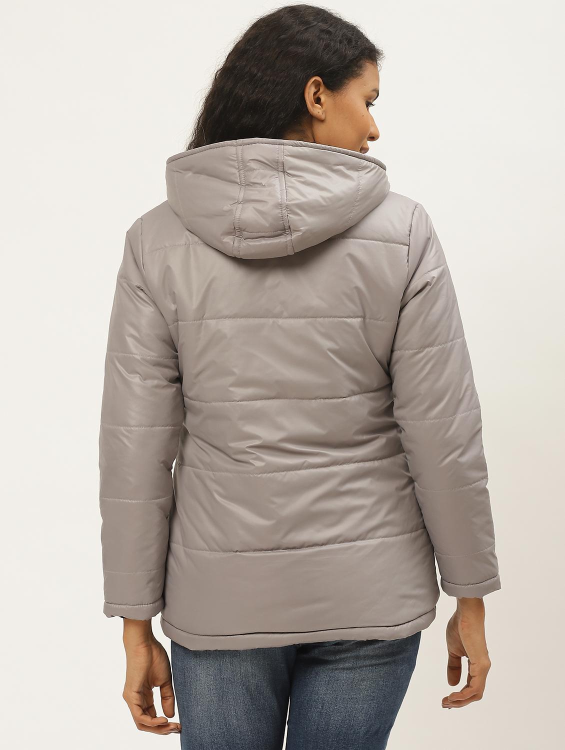 hooded neck padded jacket - 17398750 - Standard Image - 2
