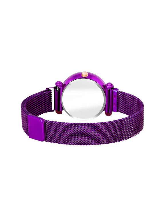 hrv laxurius looking black dial magnet belt girl and women watch magnet belt analog analog watch - 17400111 -  Standard Image - 2