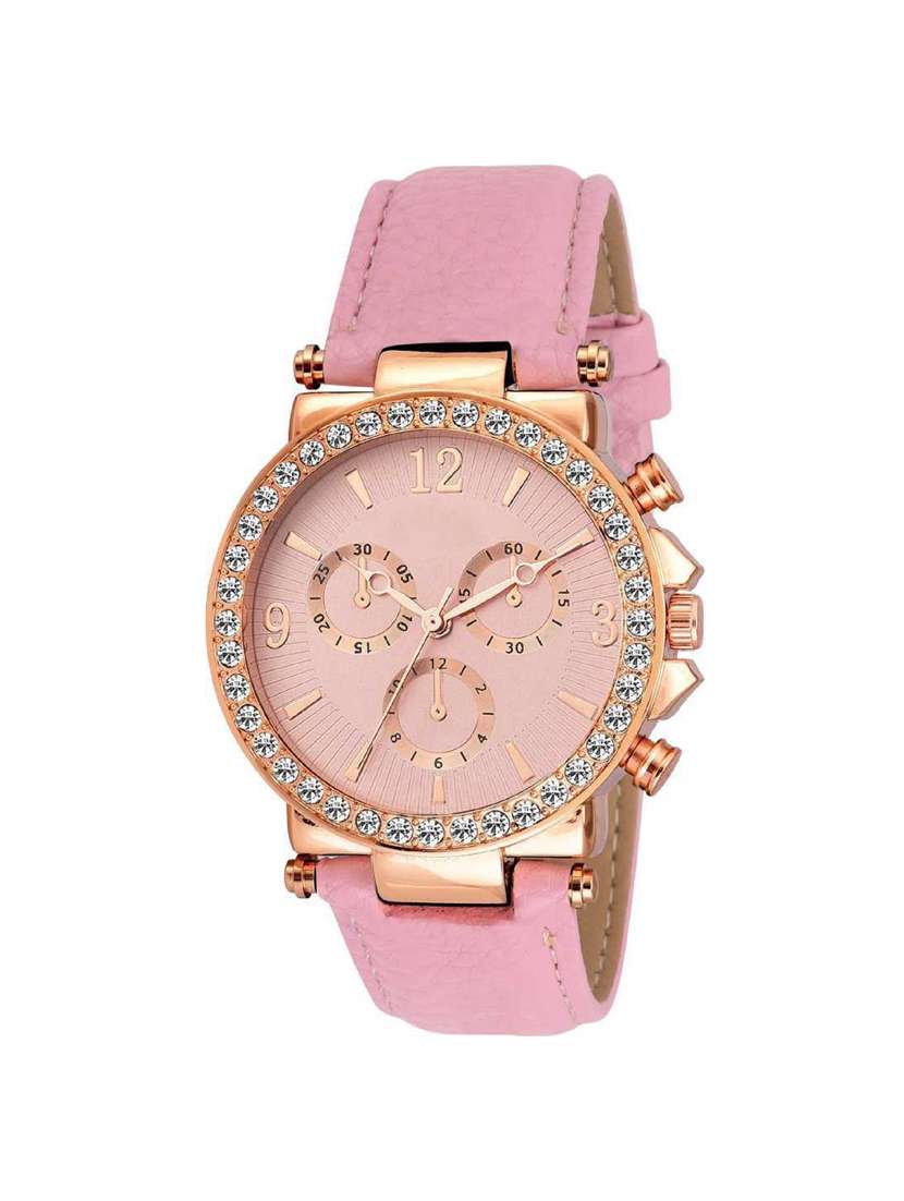 bolun  pink platinum analog dial watch - for women analog watch 