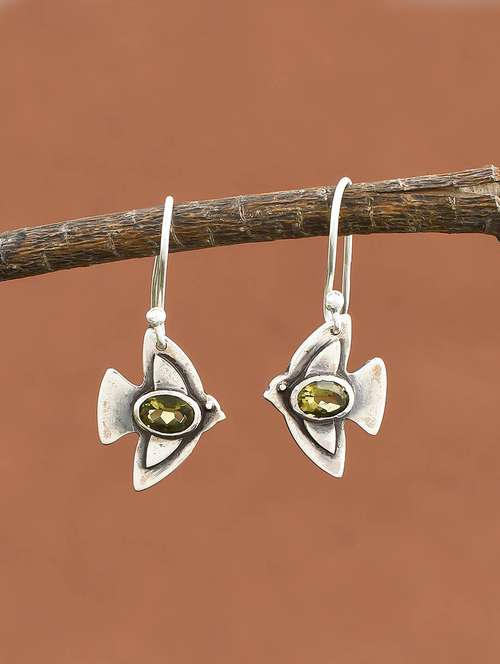 silver brass hoop earring - 17403129 -  Standard Image - 0