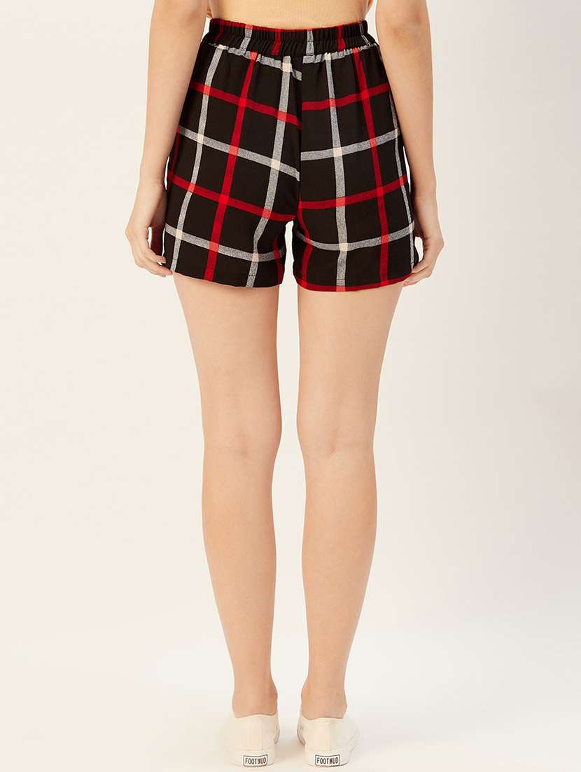 high rise checkered shorts - 17408528 -  Standard Image - 2