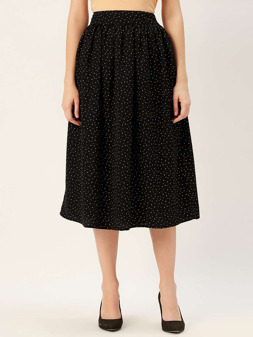 High Rise Polka Dot Skirts 