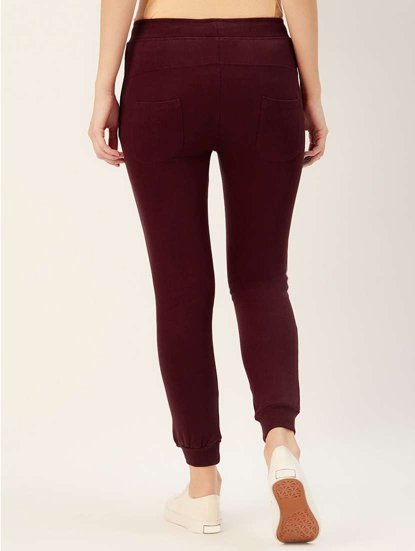 high rise solid joggers - 17408551 - Standard Image - 2