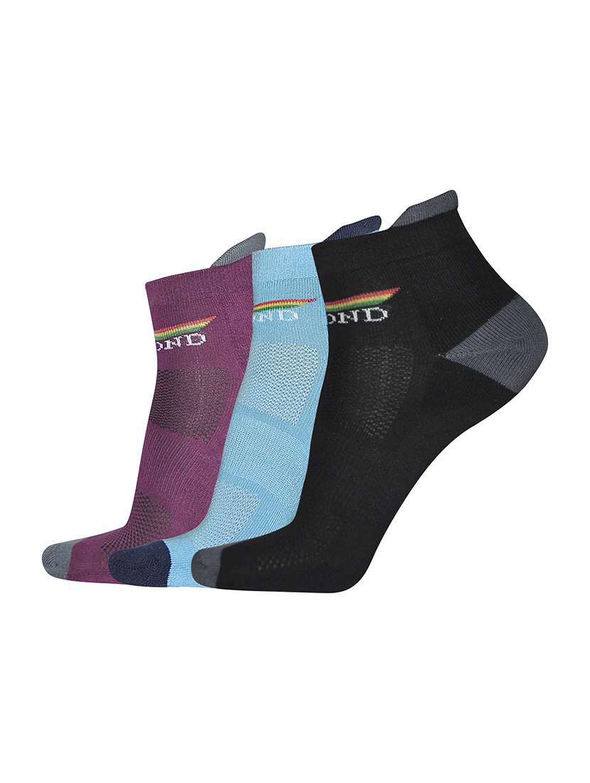 multi colored nylon no show sock
