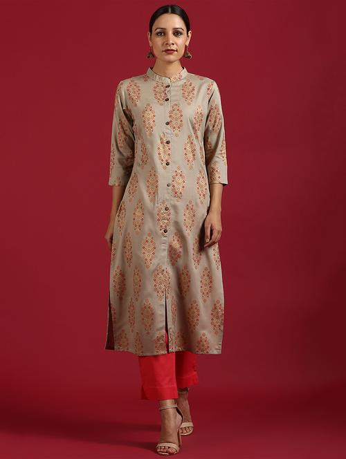 women's straight kurta - 17410049 - Standard Image - 0