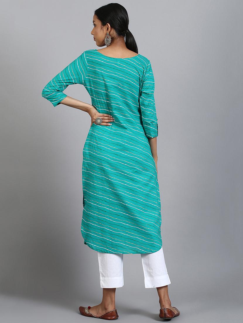 women's straight kurta - 17410052 - Standard Image - 2