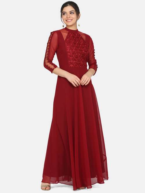 women's fit & flare maxi dress - 17411419 -  Standard Image - 0